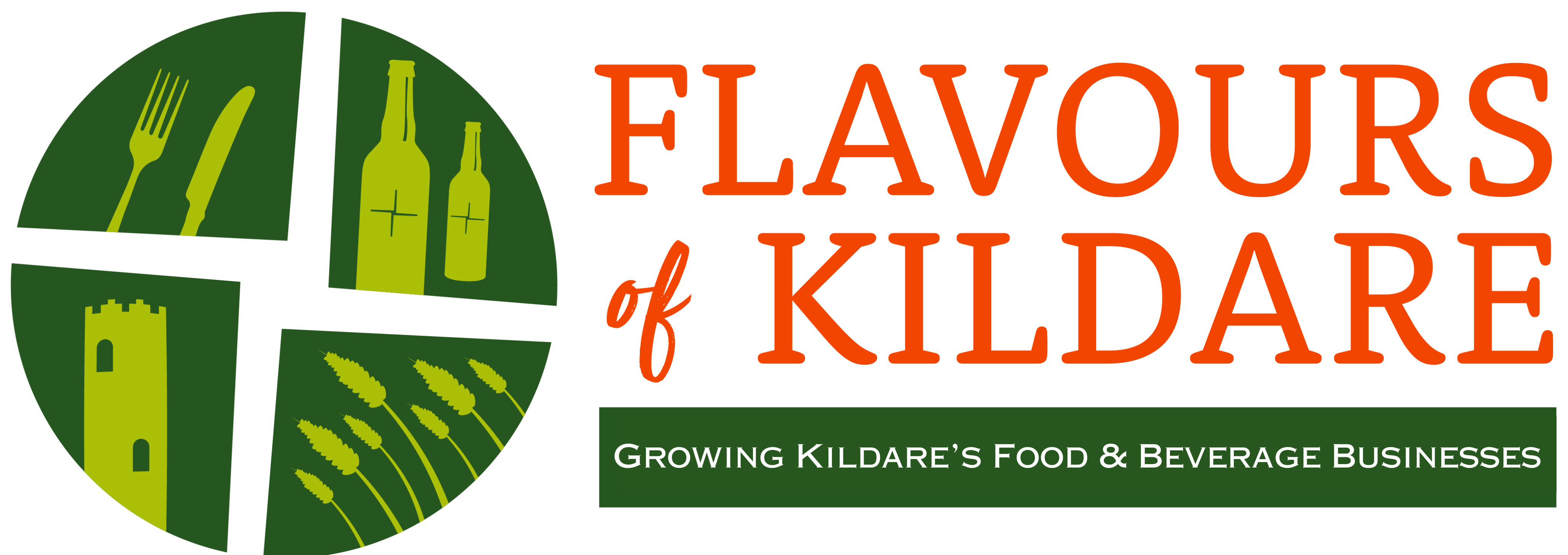LARGE wide ORIGINAL logo of Flavours of Kildare