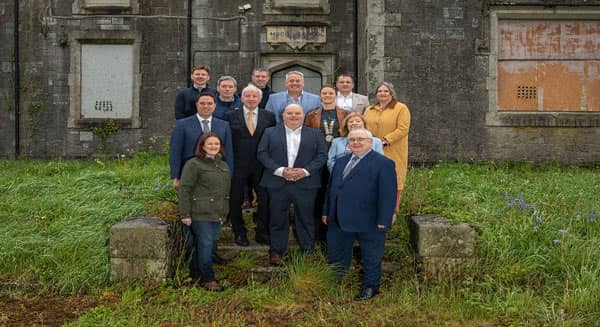 image of various stakeholders announcing the Athy Food Hub initiative