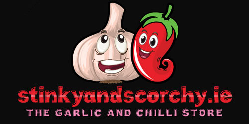 Stinky and Scorchy branded logo on black background [image]